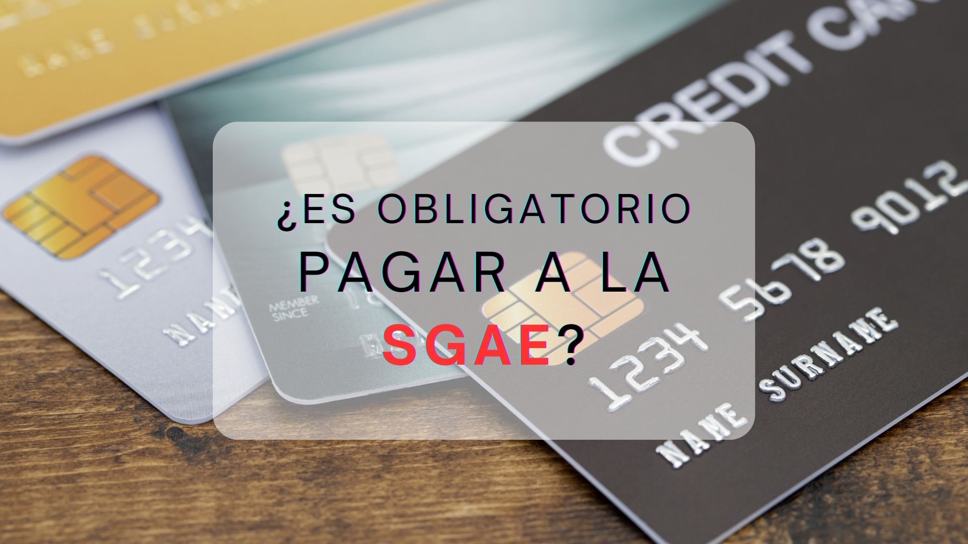 ¿Es obligatorio pagar a la SGAE?